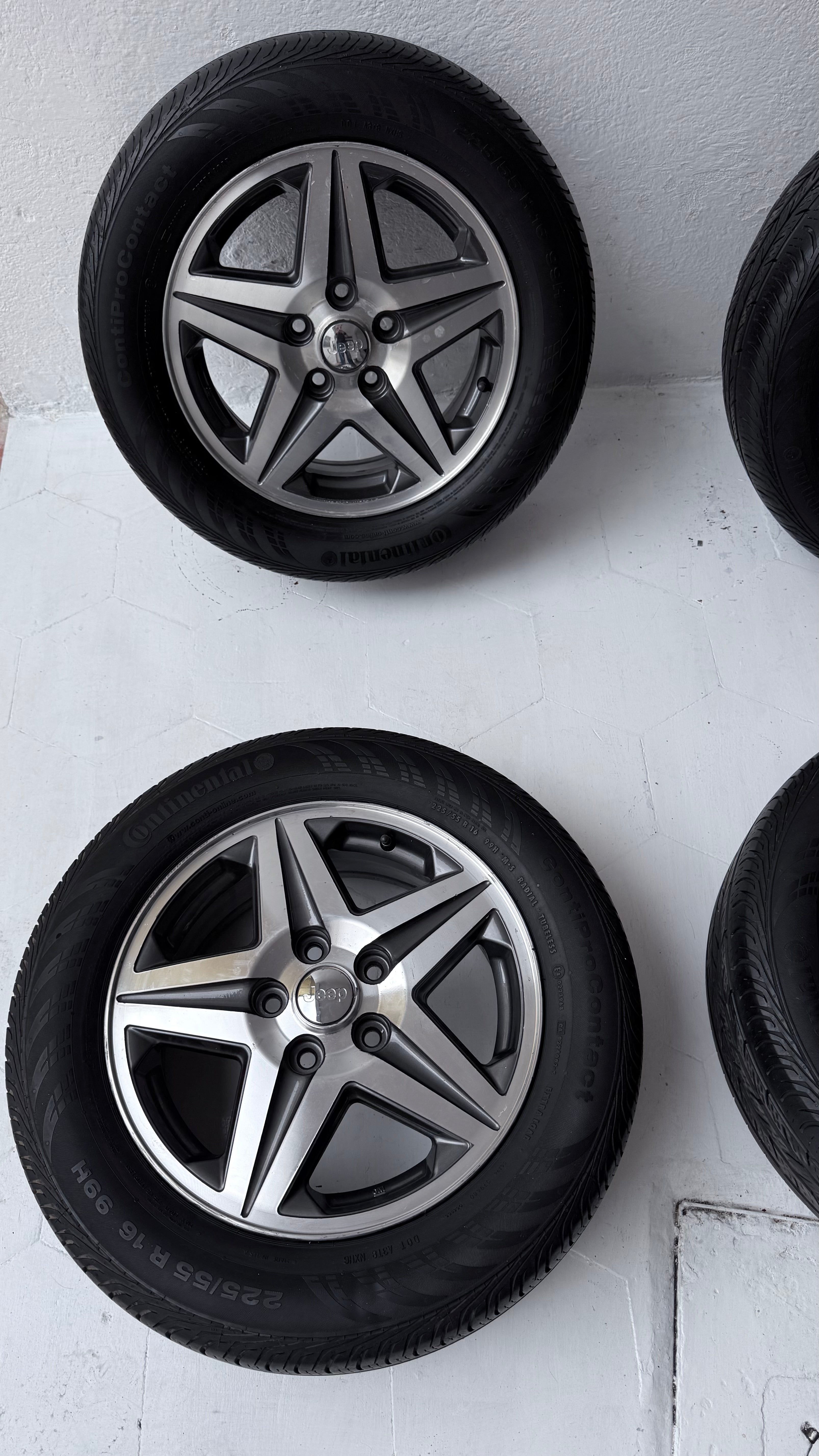 4 Rines con llantas 16” Jeep Liberty, Patriot, Compass, Avenger, Voyager y Caravan – 5×114