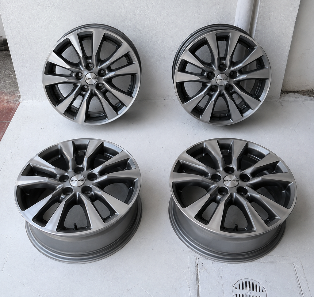 4 Rines 16” Dodge Caravan, Voyager, Avenger y Caliber / Jeep Liberty, Patriot, Compass y Nitro – 5×114