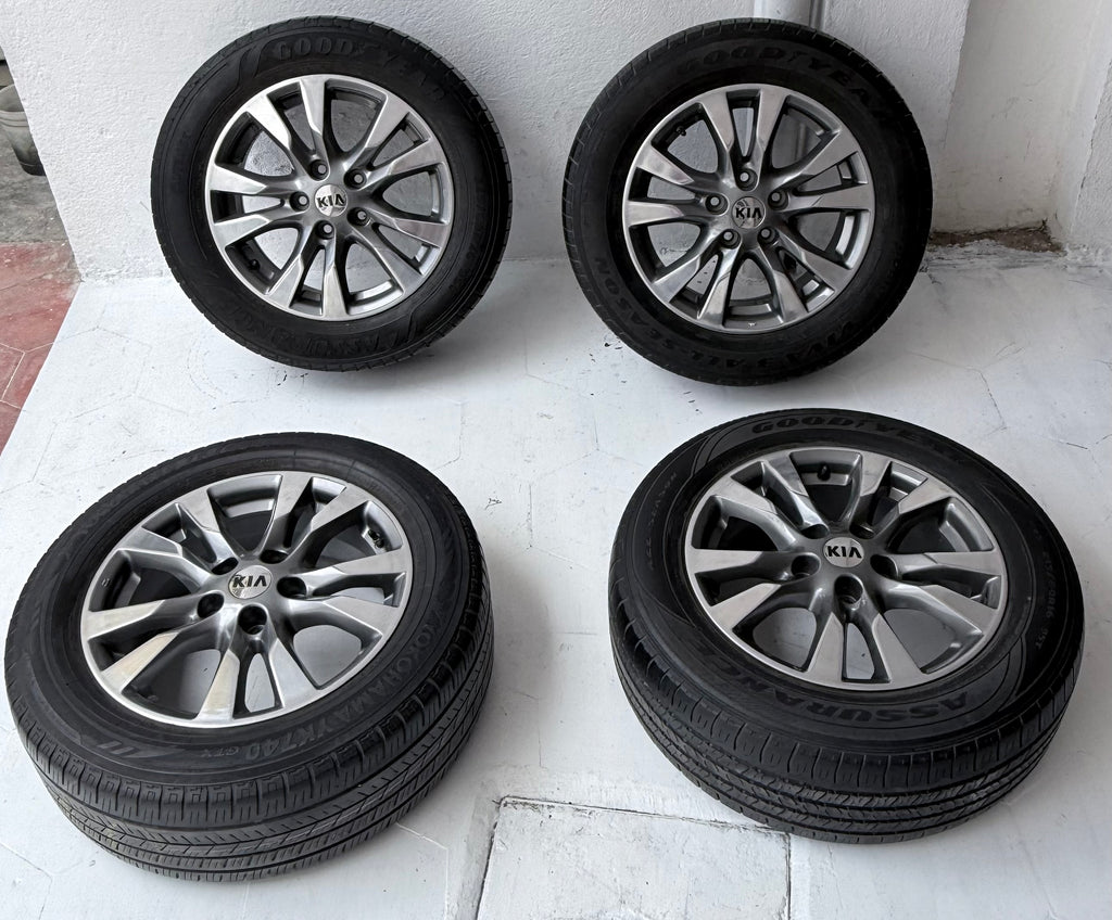 4 Rines con llantas 16” Kia Forte, Optima y Sportage – 5×114