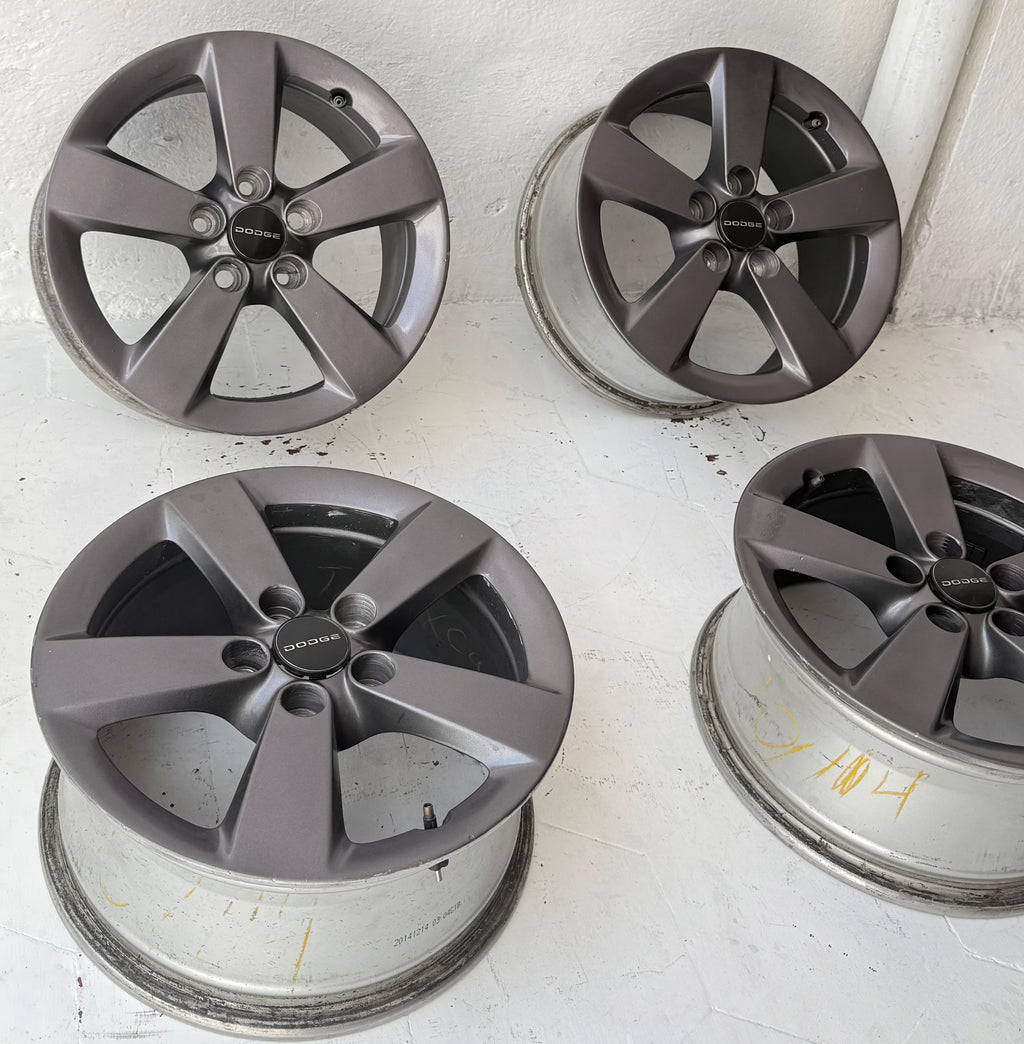 4 Rines 16” Dodge Caravan, Voyager, Avenger, Caliber, Jeep Liberty, Patriot, Compass y Nitro – 5×114