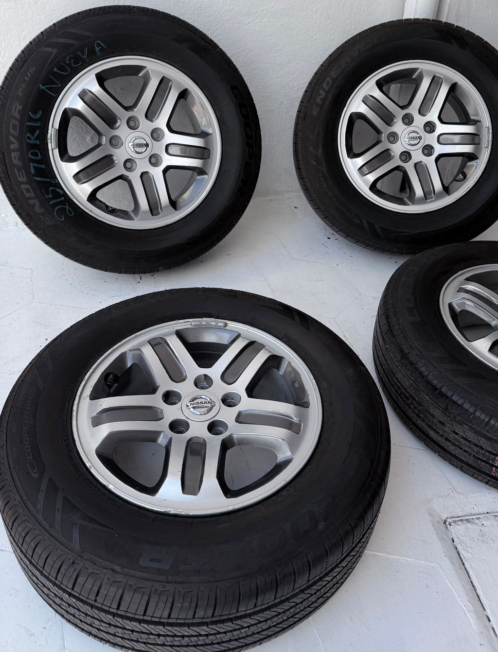 4 Rines con llantas 16” Nissan X-Trail, Rogue, Juke y Altima – 5×114