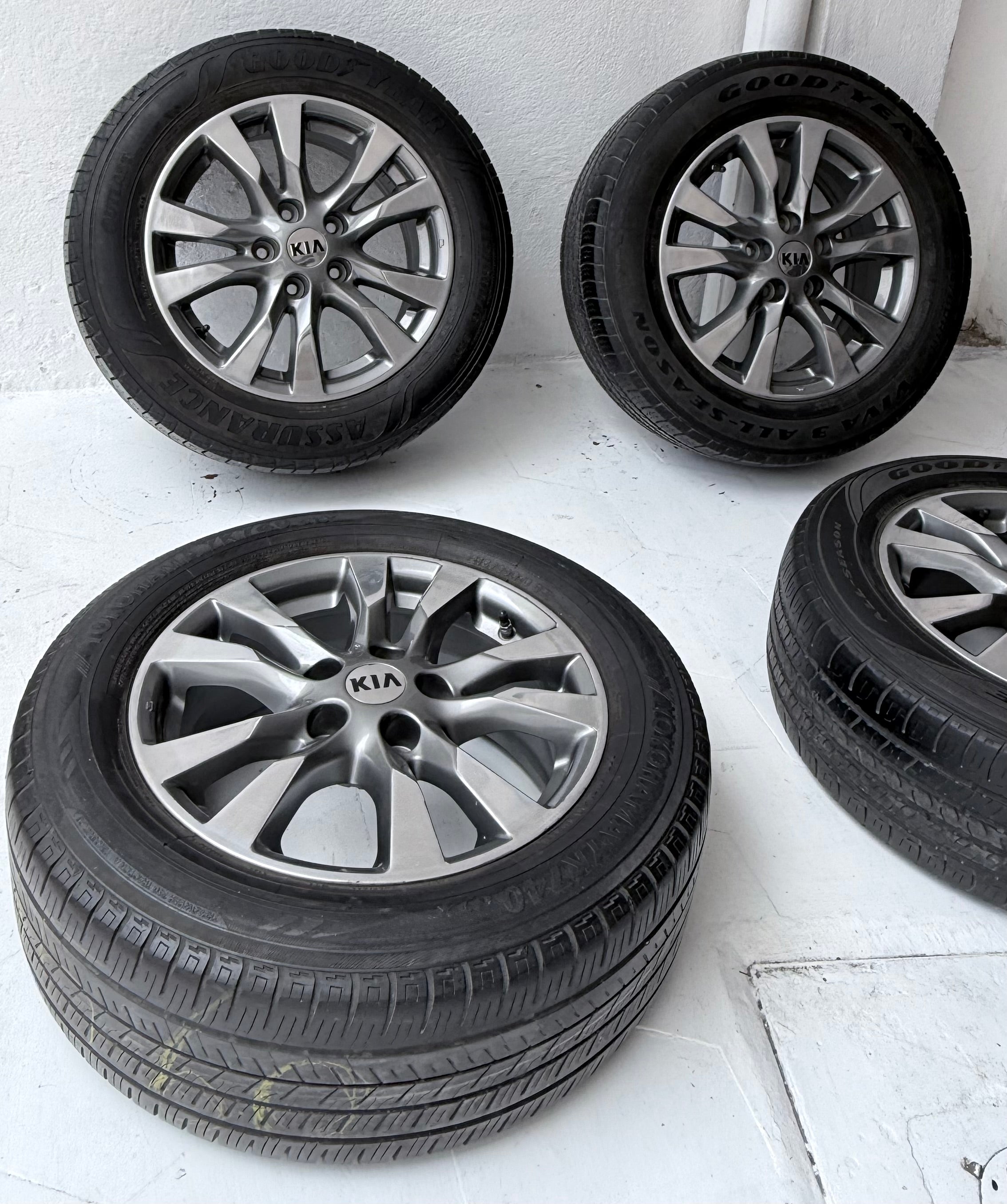 4 Rines con llantas 16” Kia Forte, Optima y Sportage – 5×114