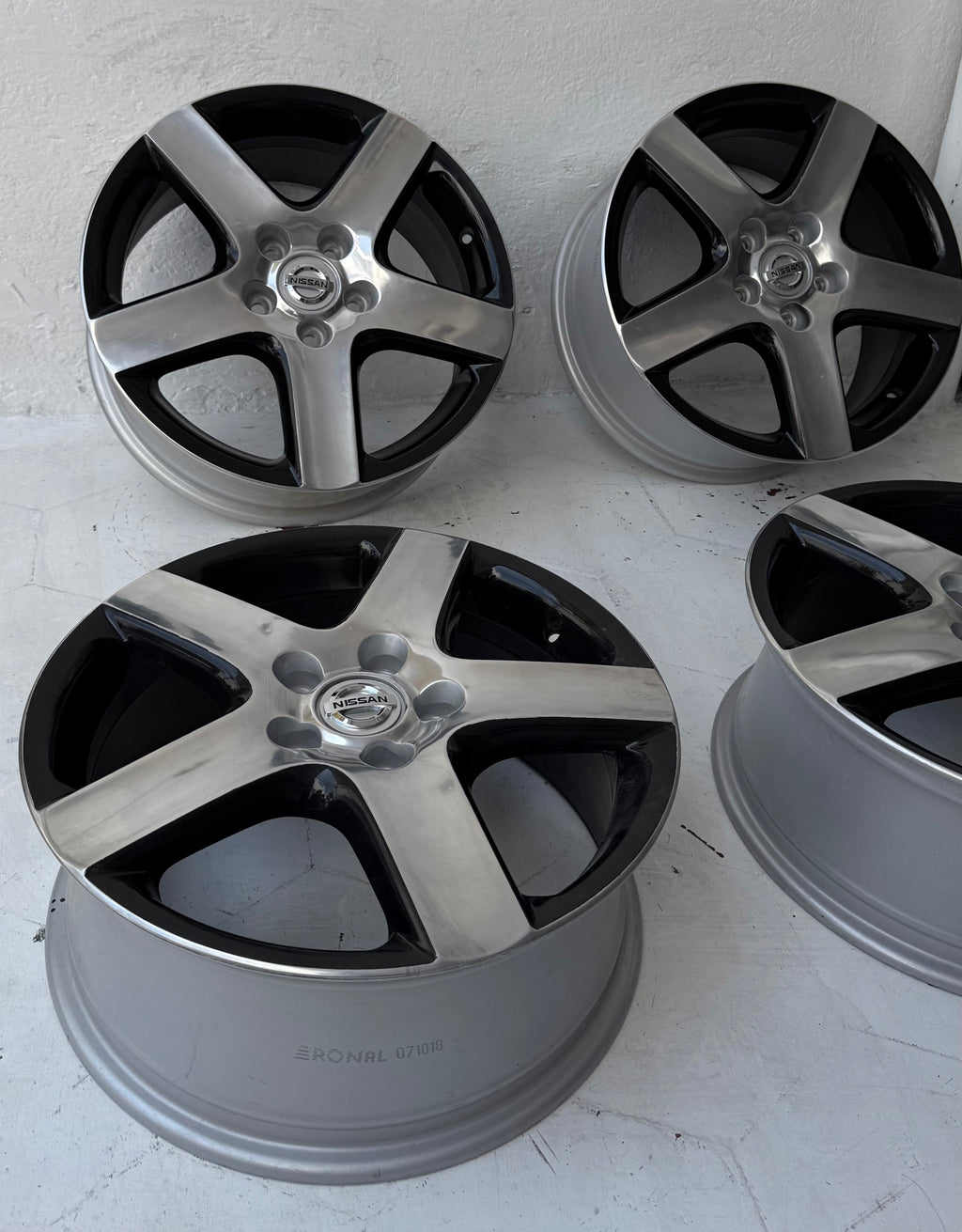 4 Rines 17” Ronal para Nissan Sentra, Altima, X-Trail y Rogue – 5×114
