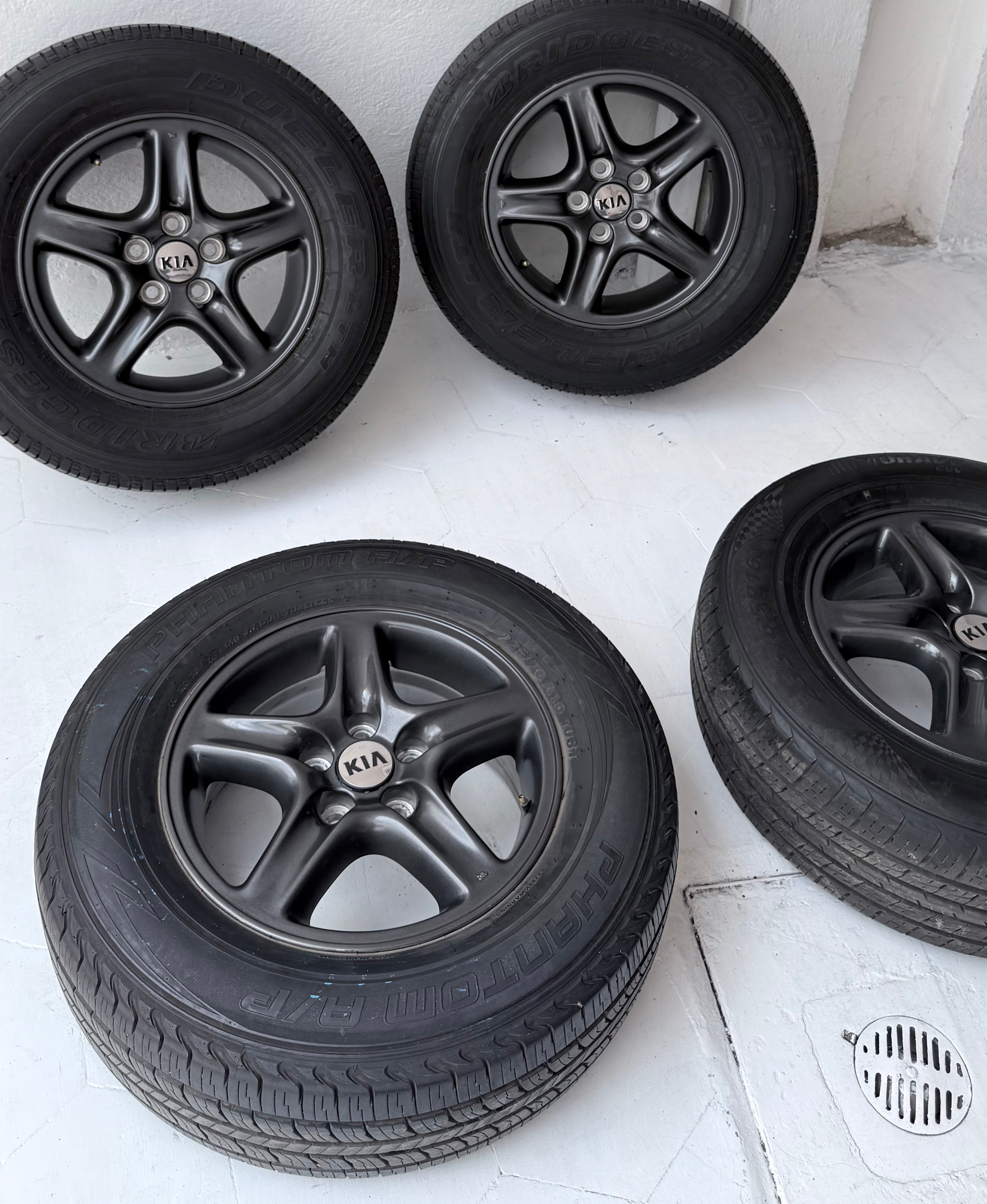 4 Rines con llantas 16” Kia Sportage, Forte y Optima – 5×114