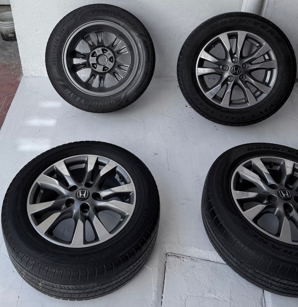 4 Rines con llantas 16” Honda HR-V, CR-V, Civic y Accord – 5×114