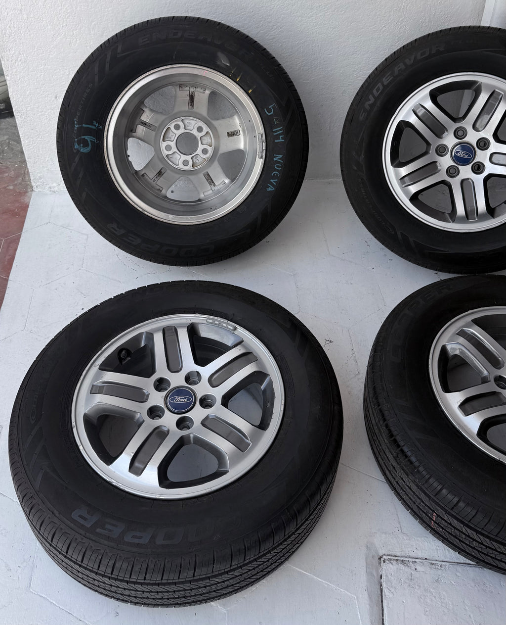 4 Rines con llantas 16” Ford Ranger y Explorer – 5×114