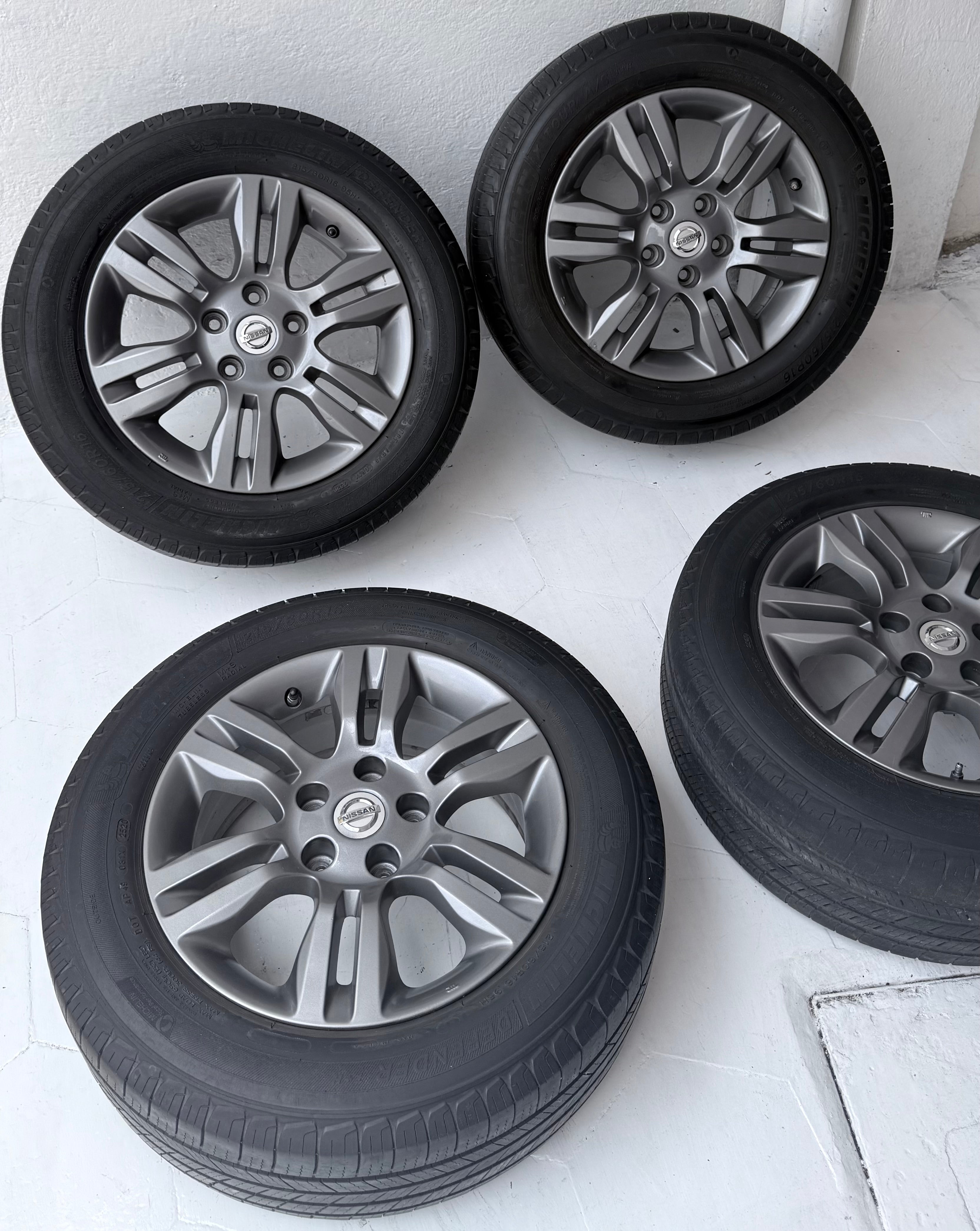 4 Rines con llantas 16” Nissan Altima, X-Trail y Sentra – 5×114