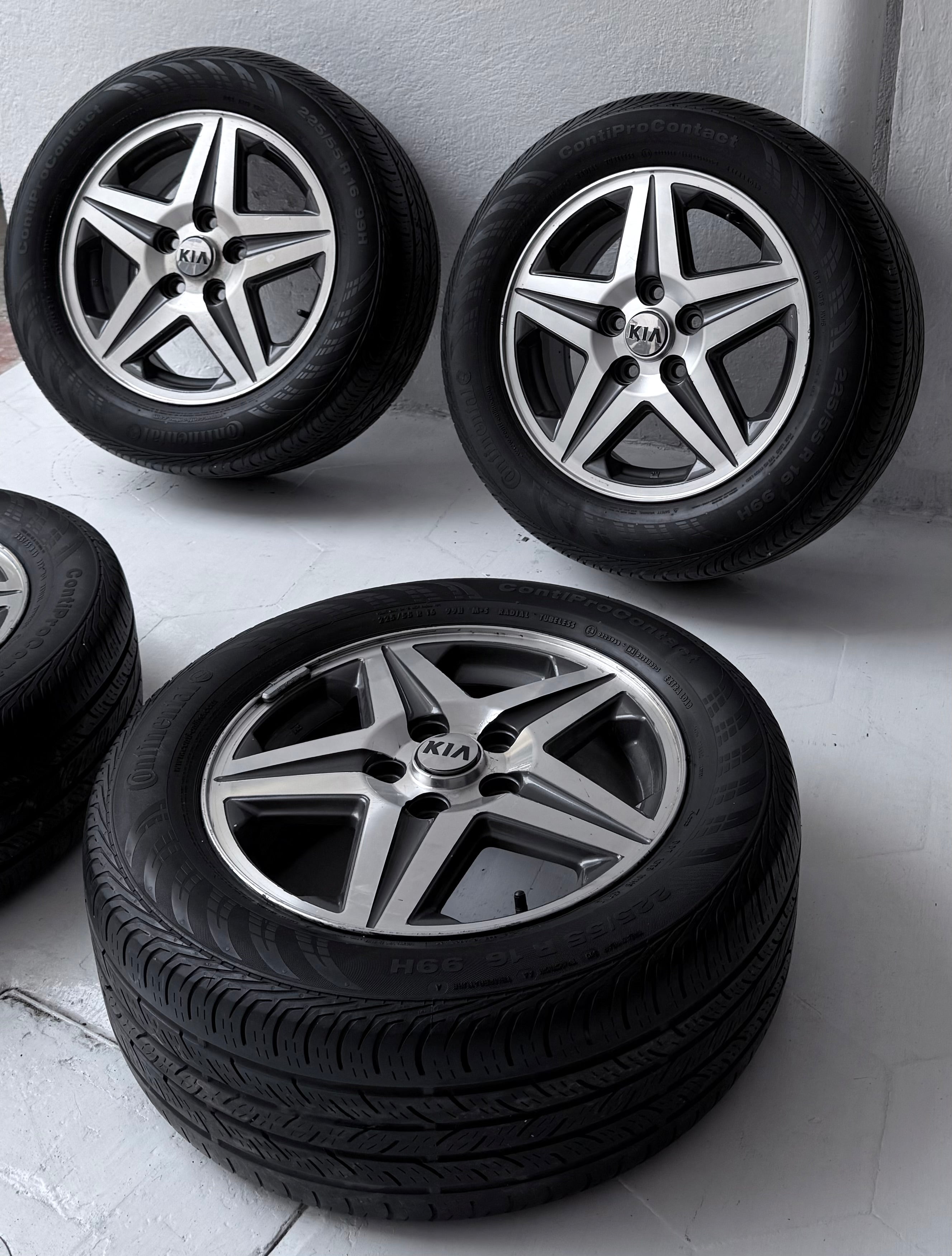 4 Rines con llantas 16” Kia Forte, Optima y Sportage – 5×114