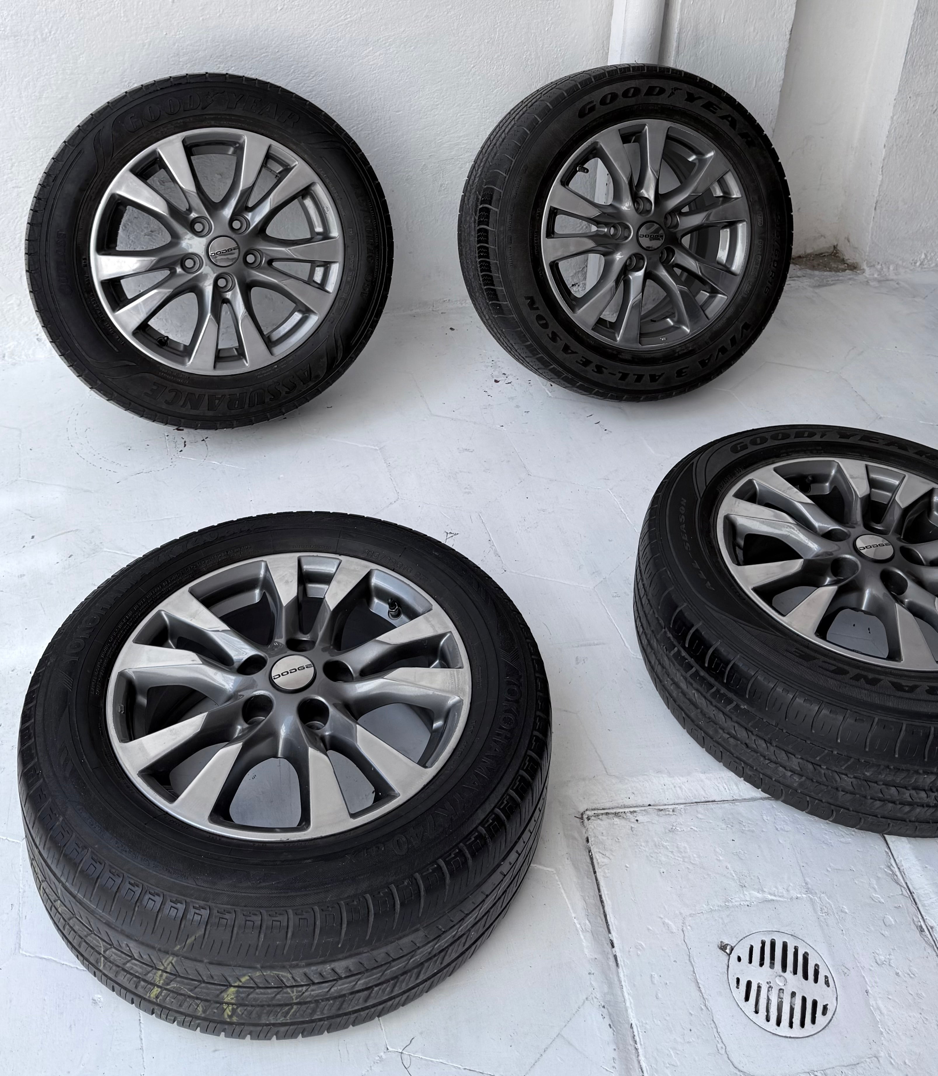 4 Rines con llantas 16” Dodge Caravan, Voyager, Avenger, Caliber y Jeep Liberty, Patriot, Compass, Nitro – 5×114