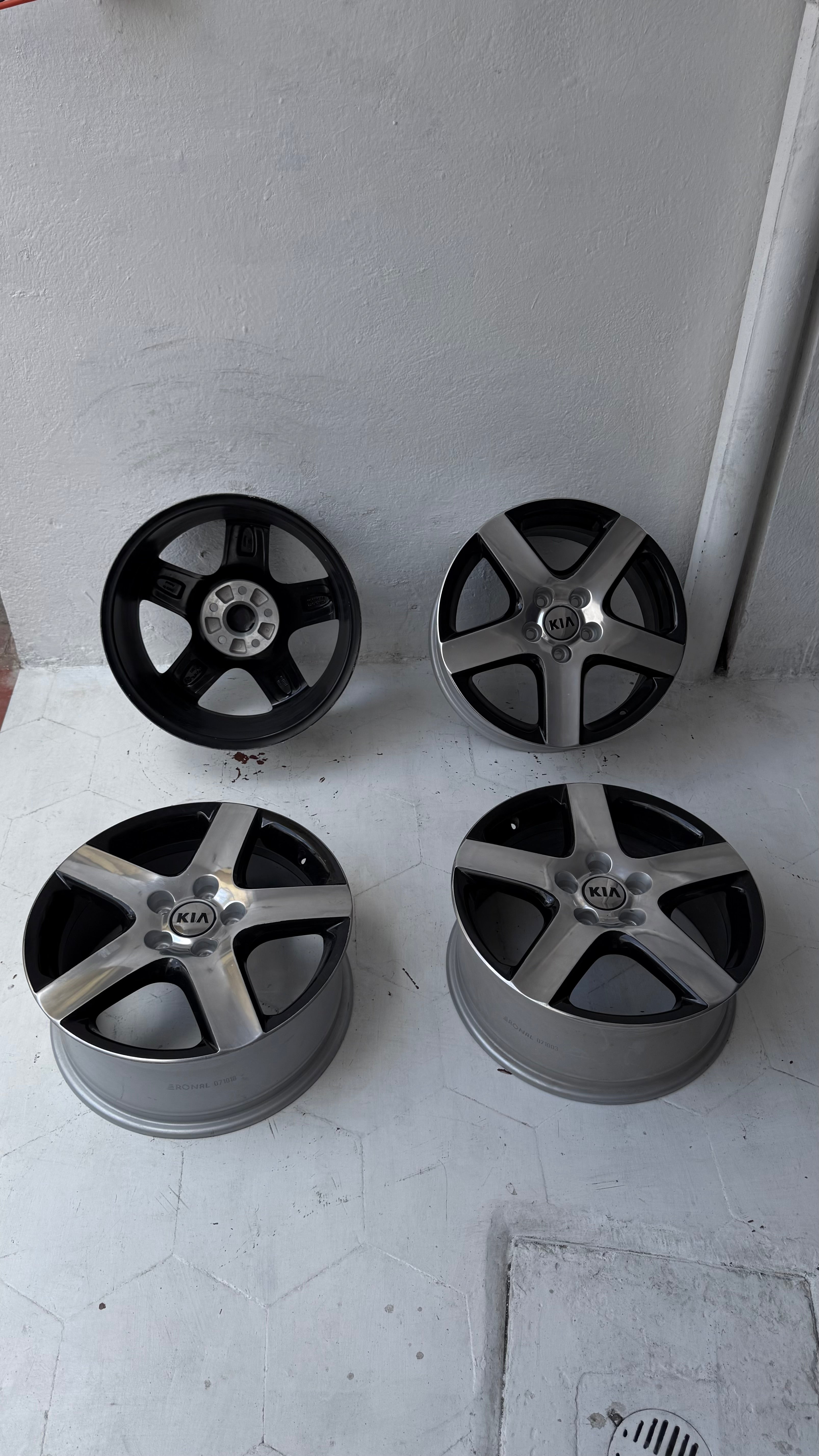 4 Rines 17” Ronal para Kia Forte, Sportage y Optima – 5×114