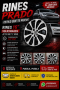 Rines Prado 16" para Volkswagen getta