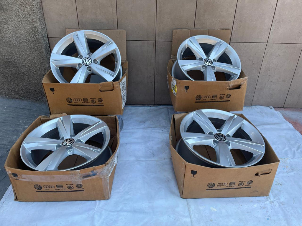 4 Rines 17" Volkswagen Taos Tiguan Jetta MK7 MK6 Passat Originales 5x112 Nuevos