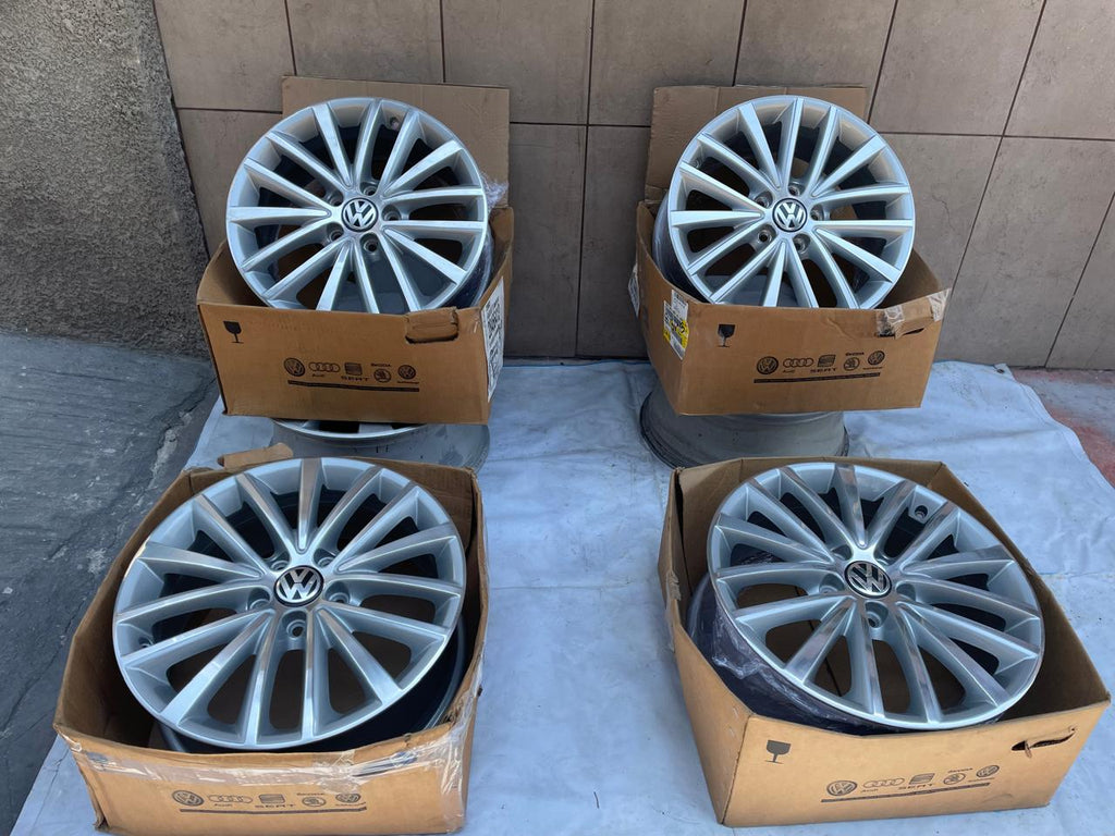 4 Rines 16" Volkswagen Sport Jetta MK6 Jetta MK7 Tiguan Taos Passat Originales 5x112 Nuevos