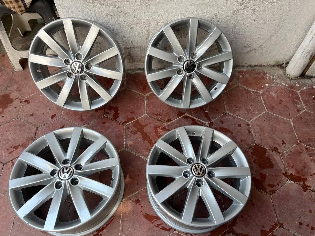 4 Rines 17" Volkswagen Tiguan Taos Jetta MK7 MK6 Golf Passat Originales 5x112 Nuevos
