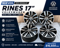 4 Rines 17” Volkswagen Golf Jetta MK6 MK7 Tiguan Taos Originales Nuevos 5x112