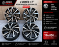 4 Rines 17" Volkswagen TAOS TIGUAN JETTA MK7 MK6 Originales Nuevos 5x112 Negro Brillante