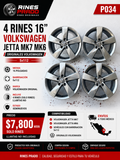 4 Rines 16" Volkswagen Jetta MK7 MK6 Originales 5x112 Seminuevos | Solo Rines
