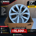 4 Rines 17" Volkswagen Golf T-Cross Jetta MK6 MK7 Tiguan Taos New Beetle Passat Originales 5x112 Nuevos