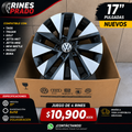 Rines 17" Volkswagen Taos Tiguan Golf Jetta MK7 MK6 New Beetle Passat Bora Originales 5x112 Nuevos