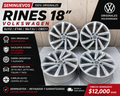 4 Rines 18” Seminuevos Originales Volkswagen Jetta MK7 MK6 Tiguan Taos 5x112