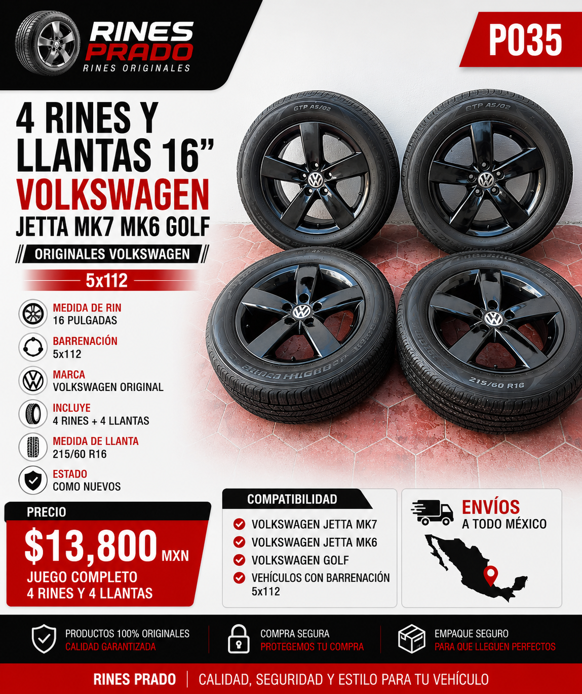 P035_VW_16_Jetta_Golf_MK7_MK6_Originales_5x112_ComoNuevos