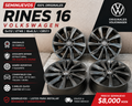 Juego de 4 Rines 16" Seminuevos Volkswagen Jetta MK7 MK6 Tiguan Bora Originales 5x112