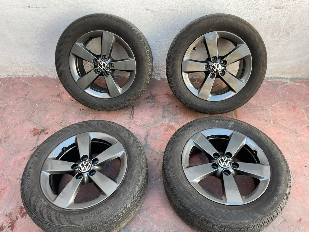 4 Rines 16" Volkswagen Jetta MK7 MK6 Originales 5x112 Seminuevos | Solo Rines