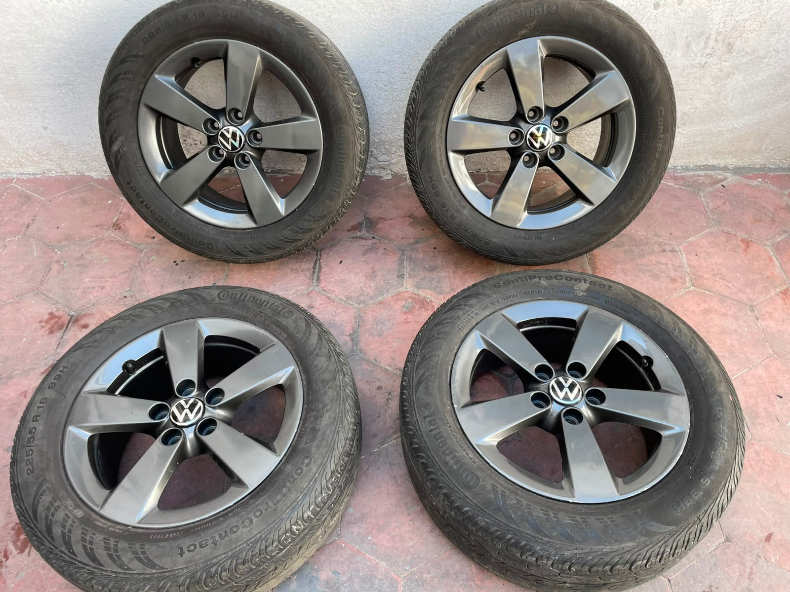 4 Rines 16" Volkswagen Jetta MK7 MK6 Originales 5x112 Seminuevos | Solo Rines