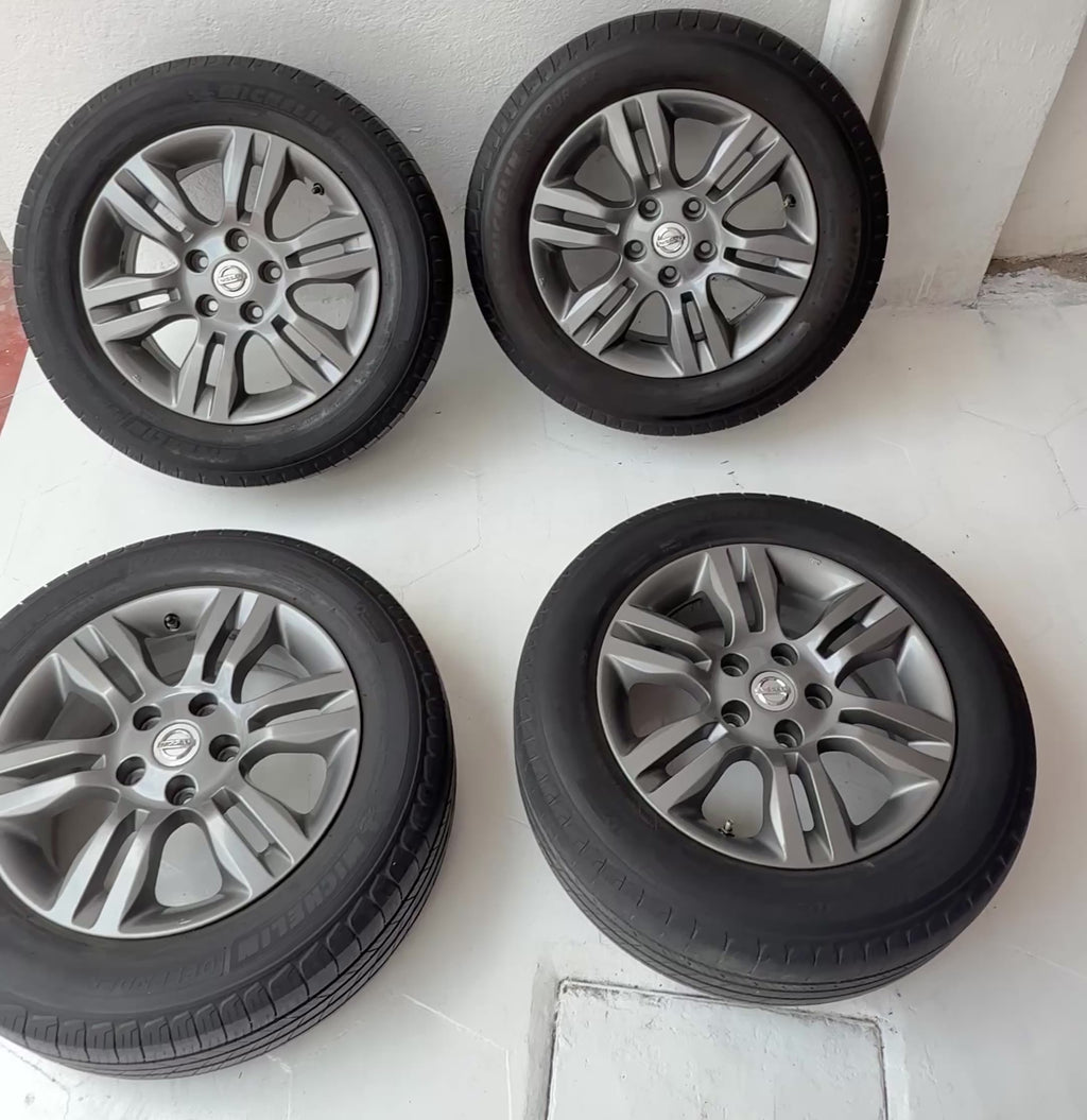4 Rines con llantas 16” Nissan Altima, X-Trail y Sentra – 5×114