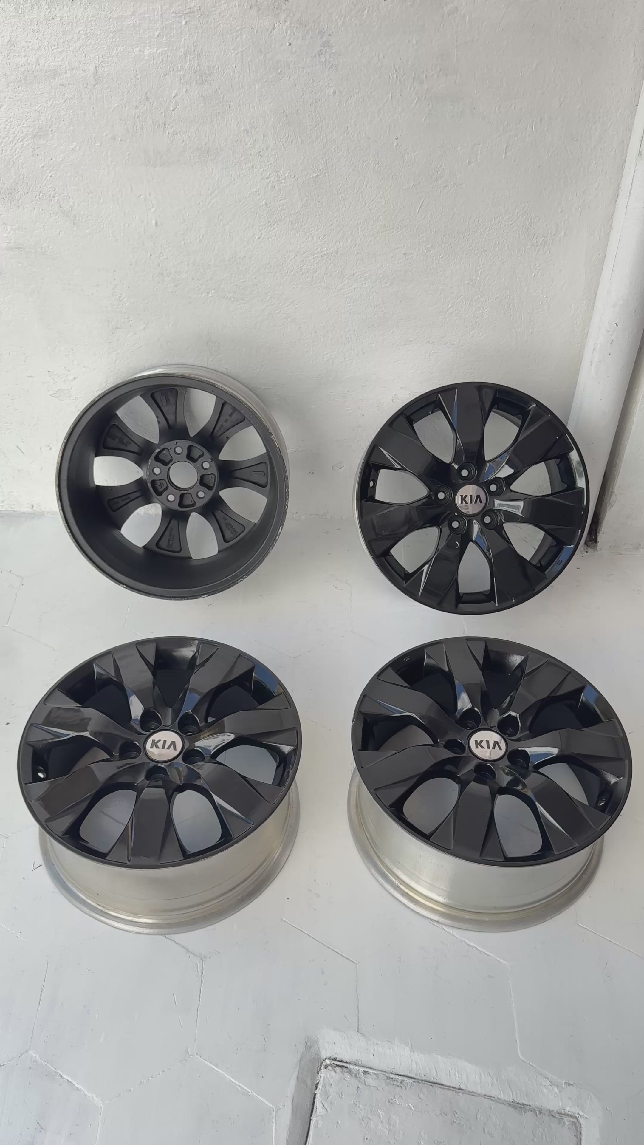 4 Rines 17” Kia Forte, Optima y Sportage Originales Seminuevos 5x114