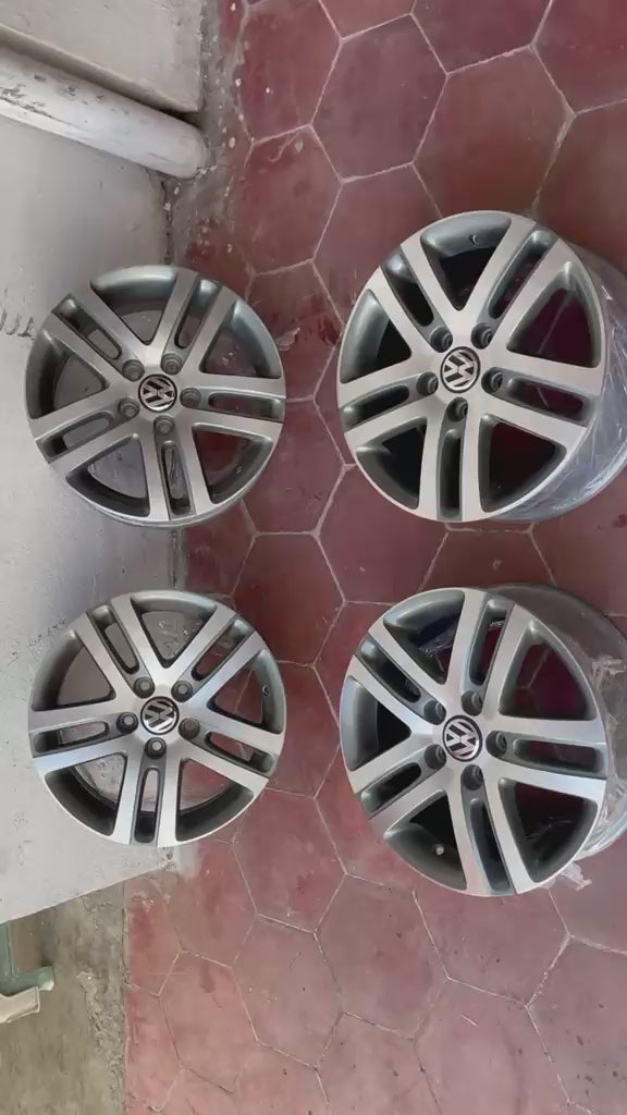 Rines 16 Originales Volkswagen MK6 MK7 | 5x112 | Seminuevos | Juego de 4