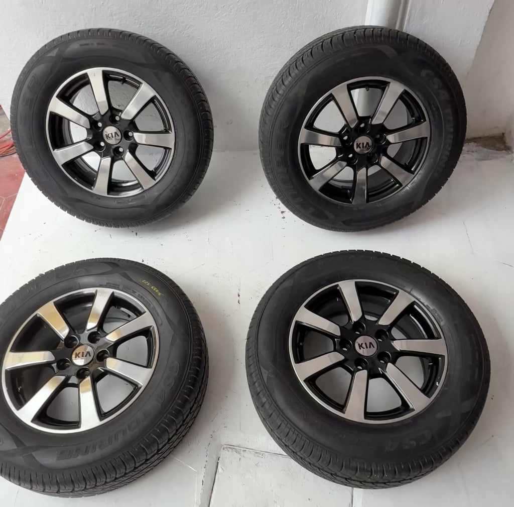 4 Rines con Llantas 16” Kia Forte, Optima y Sportage; Hyundai Tucson – 5×114