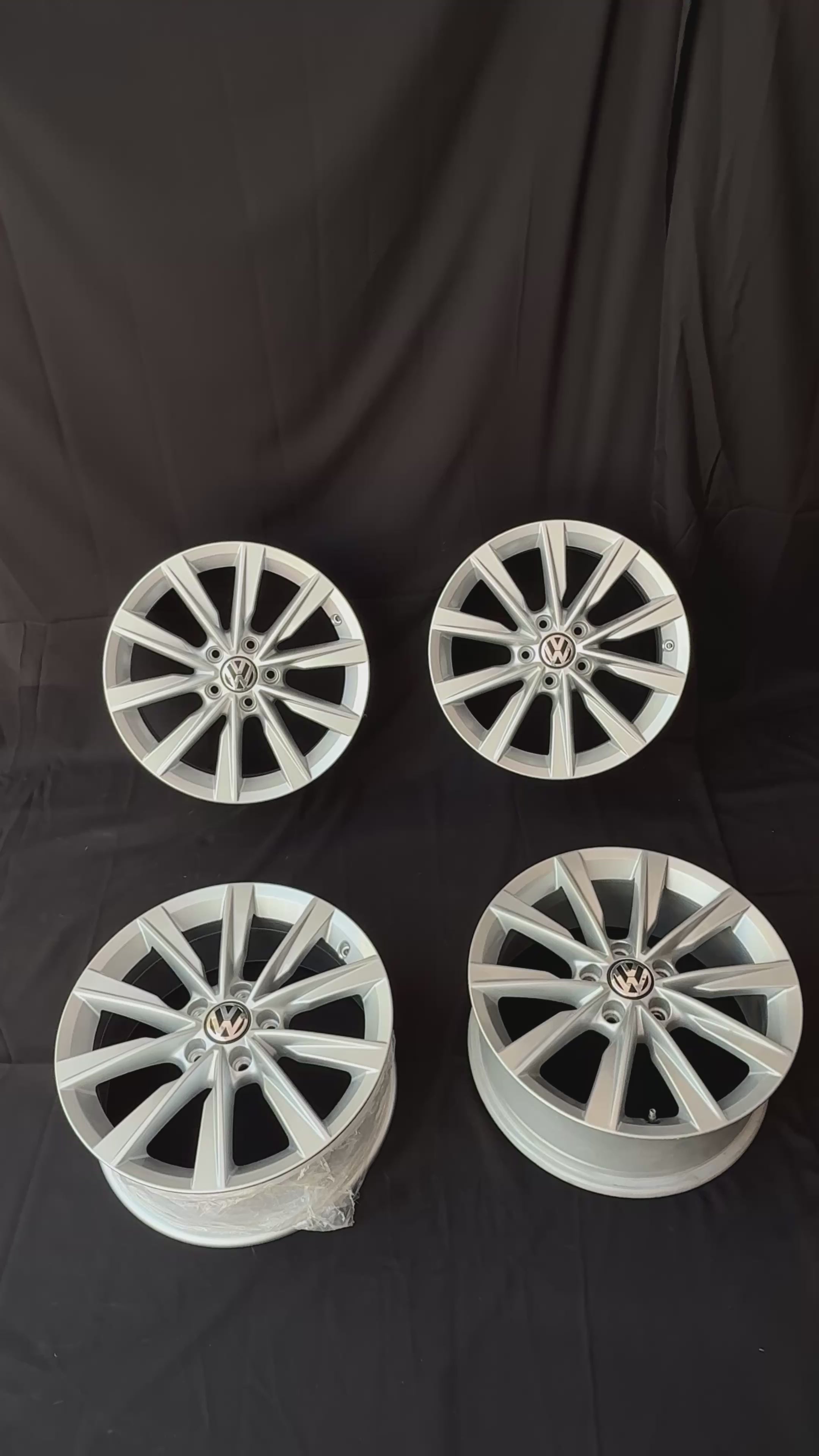 4 Rines 17” Volkswagen Tiguan Taos Golf Jetta MK6 MK7 Passat New Beetle Originales Nuevos 5x112