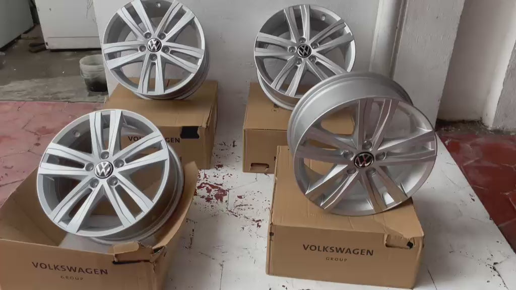 Juego de 4 Rines 17" Originales Volkswagen Golf / Jetta MK6 / Jetta MK7 Sport 5x112 – Seminuevos
