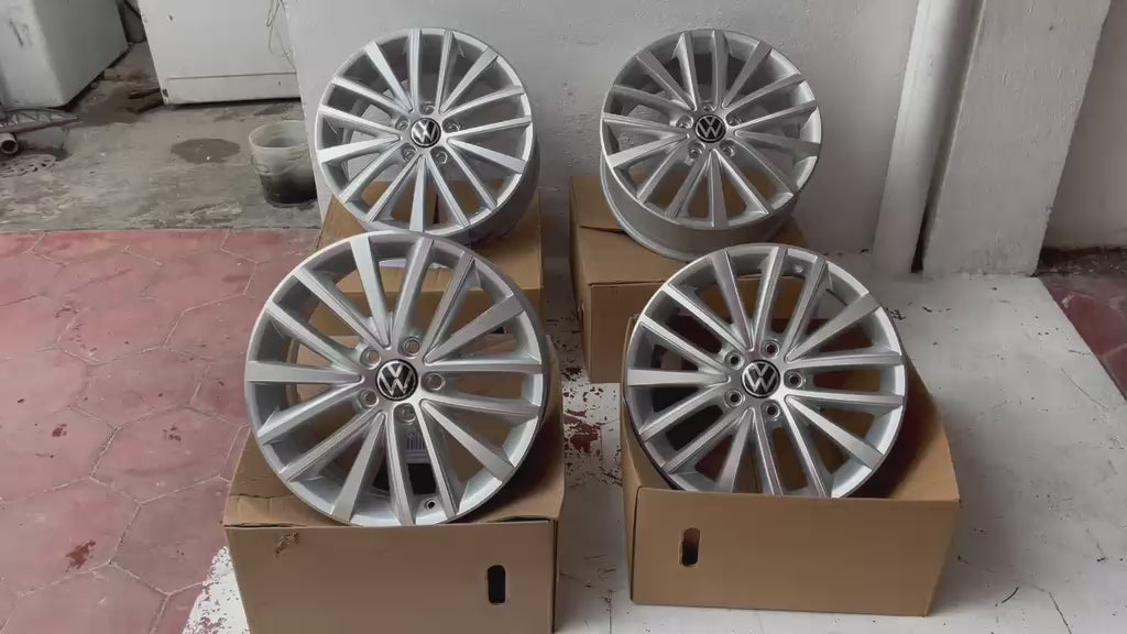 Juego de 4 Rines Volkswagen Golf Jetta MK6 MK7 Sport Originales Rin 17 Nuevos 5x112