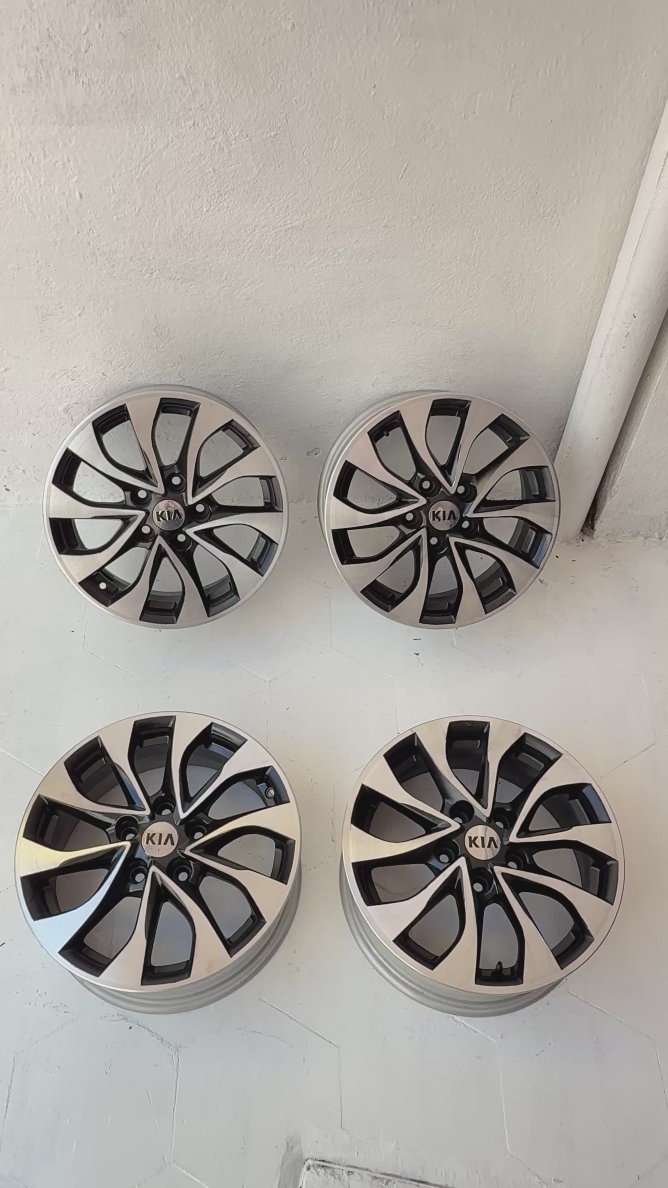 4 Rines 16” Kia Forte, Optima y Sportage Originales Seminuevos 5x114