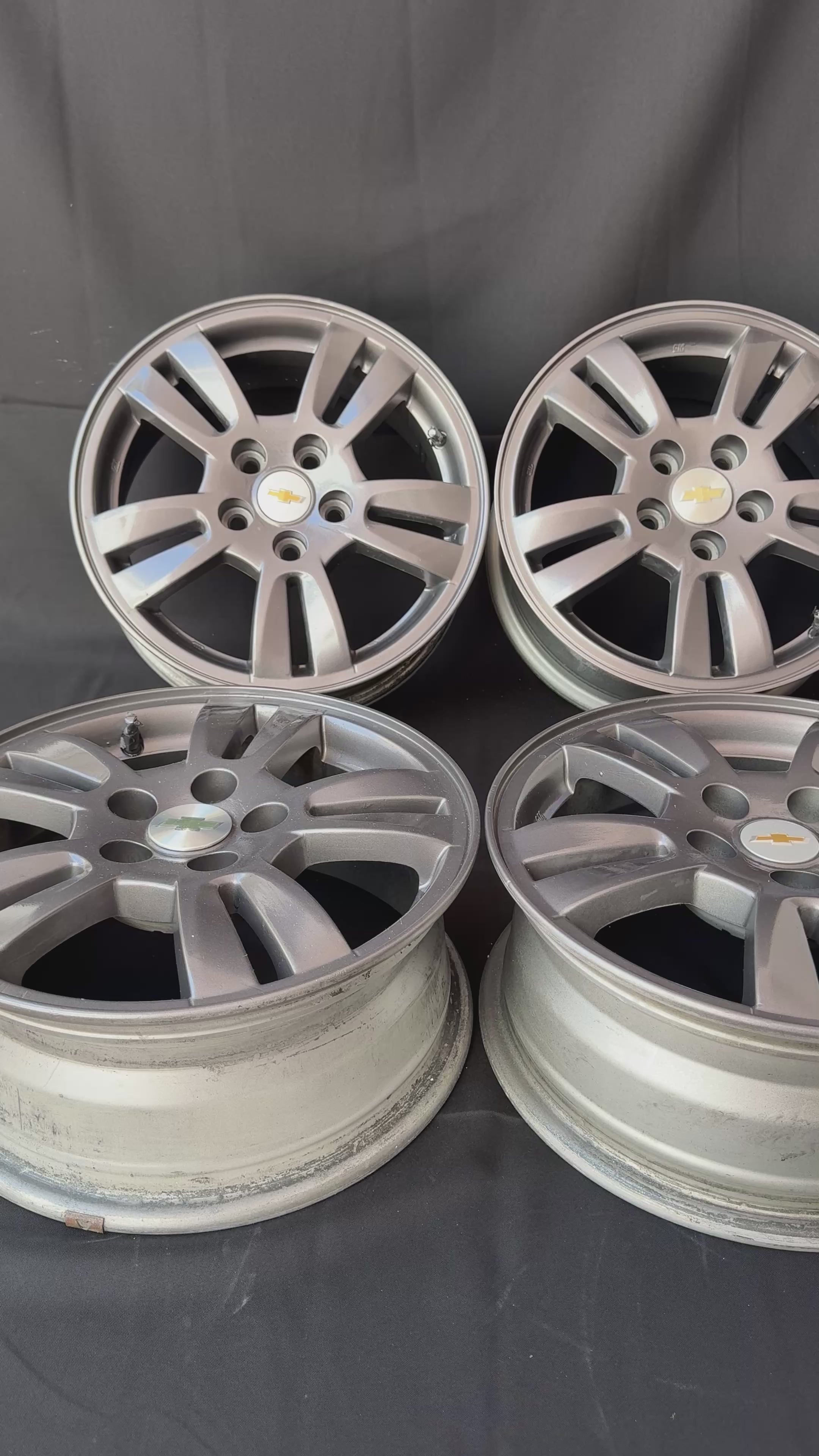 4 Rines 15” Chevrolet Trax Cavalier Onix Sonic Originales 5x105
