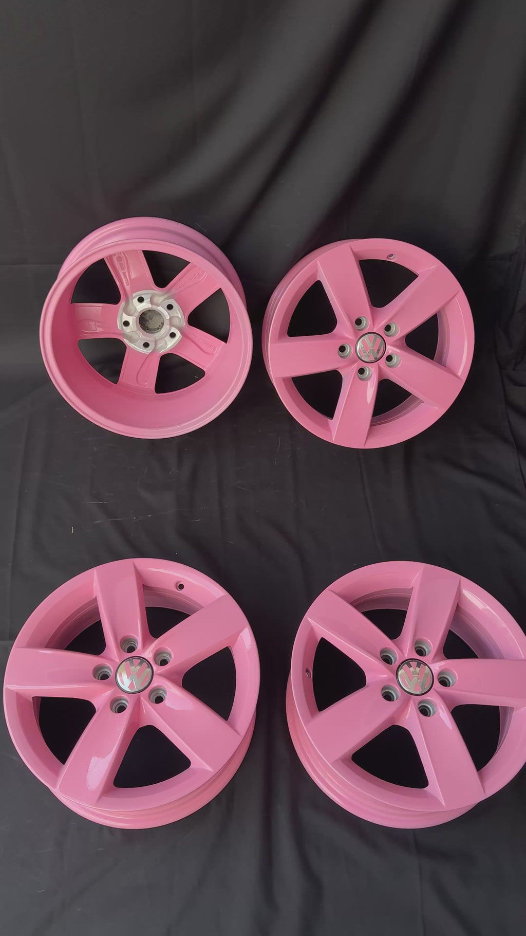 4 Rines 16” Edición Barbie Volkswagen New Beetle Nuevos y Originales