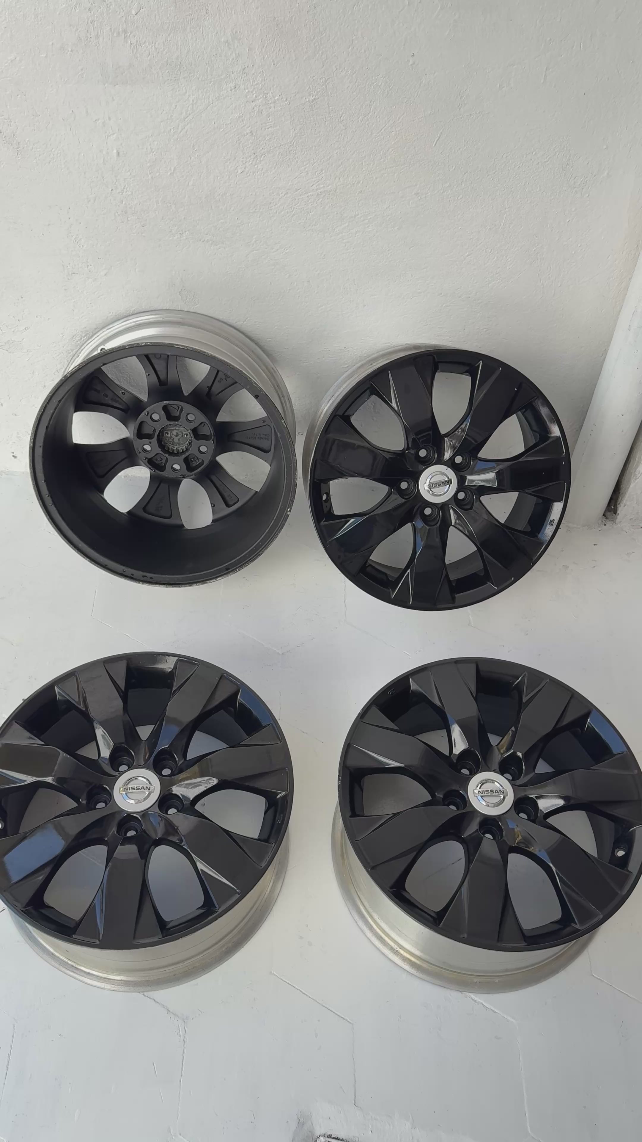4 Rines 17” Nissan Sentra Altima X-Trail Originales Seminuevos 5x114