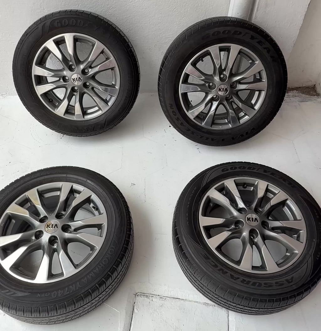 4 Rines con llantas 16” Kia Forte, Optima y Sportage – 5×114