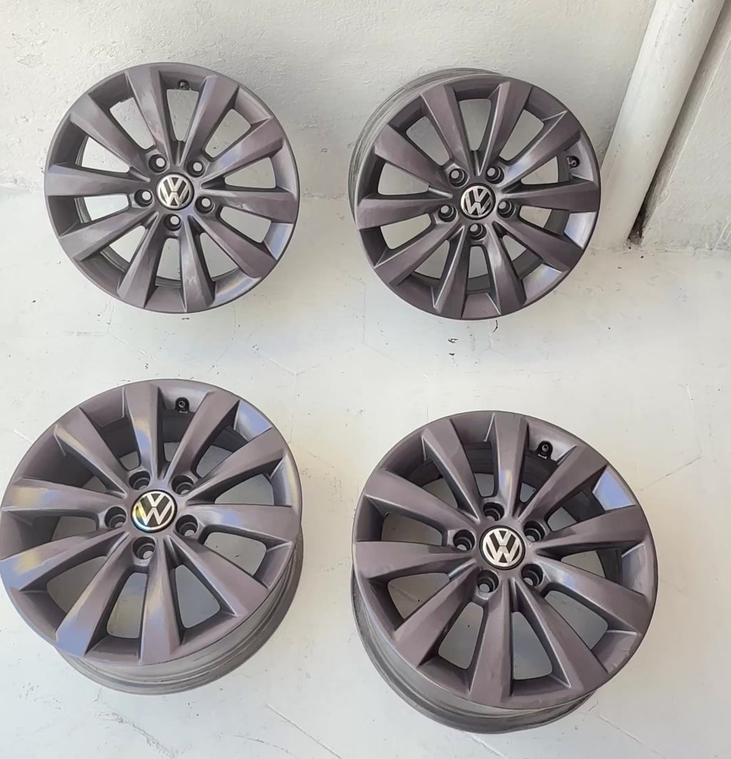 4 Rines 16” Volkswagen Tiguan Jetta Golf MK6 MK7 Bora Seminuevos Originales 5x112