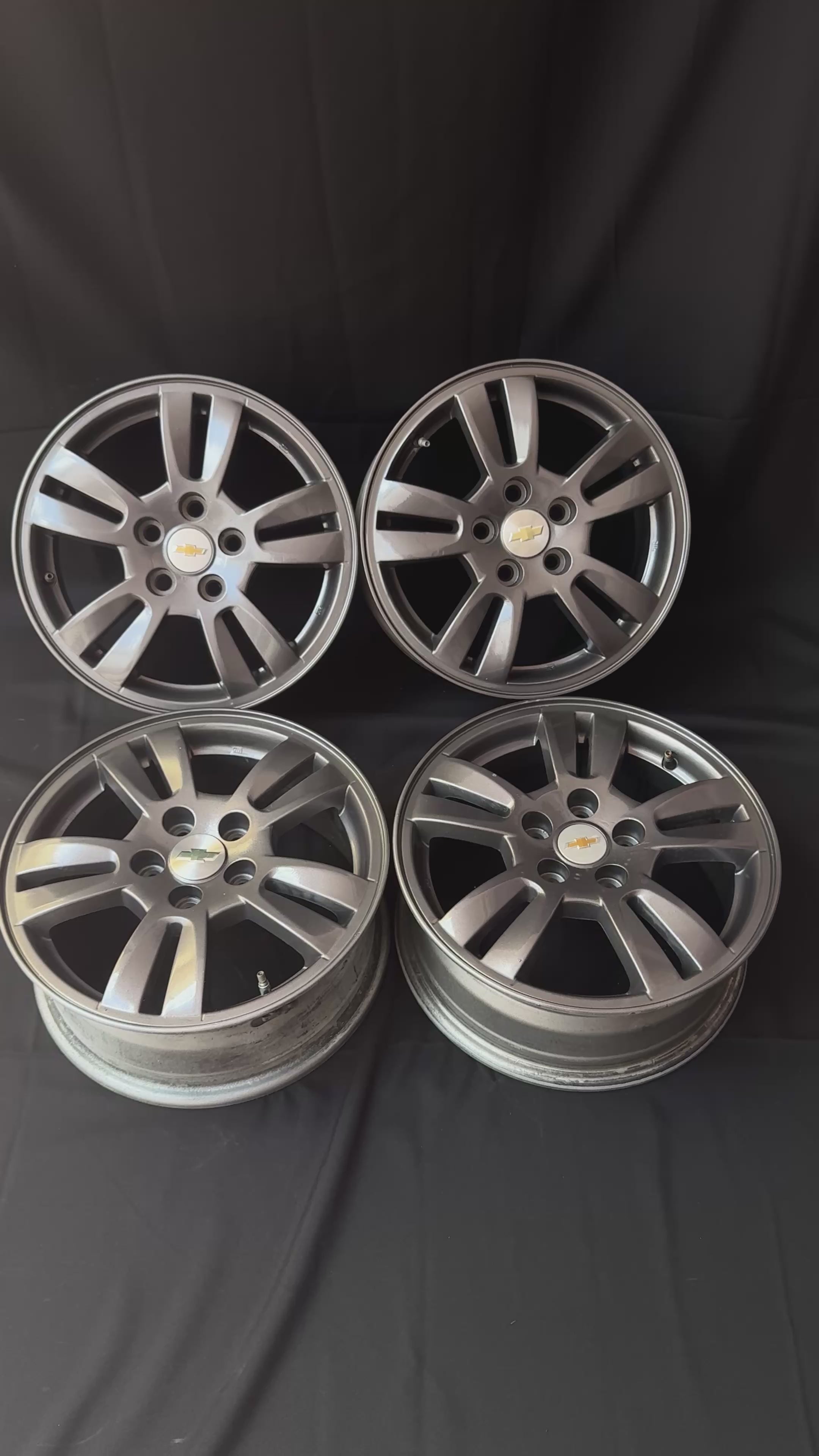 4 Rines 15” Chevrolet Trax Cavalier Onix Sonic Originales 5x105