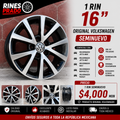 1 Rin 16" Volkswagen Jetta MK6 MK7 Golf New Beetle Passat Original 5x112 Seminuevo