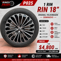 Rin Original Volkswagen 18" 5x112 para Taos, Tiguan, Golf, Jetta MK6 y MK7 | Seminuevo