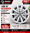 1 Rin 16” Volkswagen Jetta MK7 MK6 Original 5x112 Nuevo