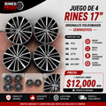 Juego de 4 Rines Volkswagen Originales 17" | Taos, Tiguan, Jetta, Golf MK6 y MK7