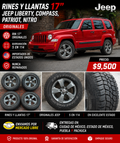 Rines y Llantas 17" Jeep Liberty Compass Patriot Dodge Nitro Originales 5x114 Seminuevos